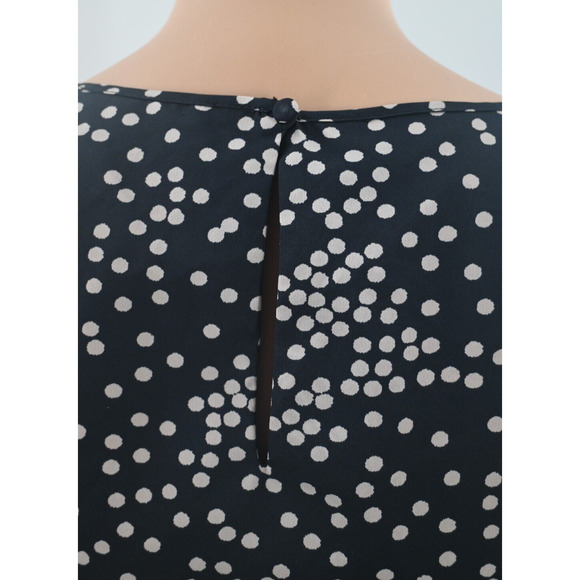 A/X Armani Exchange Twee Black Polka Dot Mini Dress XS Flutter Sleeves No Belt - Picture 12 of 15